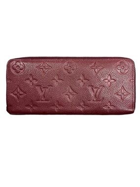Louis Vuitton Deep Burgundy Monogram Zippy Wallet